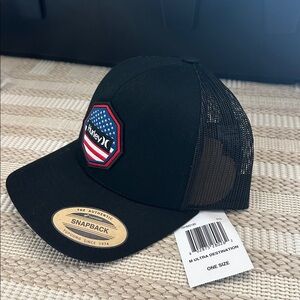 New Mens Hurley SnapBack hat trucker black